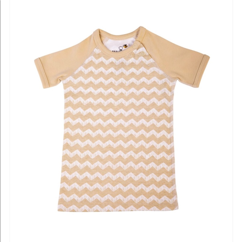 BRAND NEW Beecotton Organics Chevron Pattern Tees